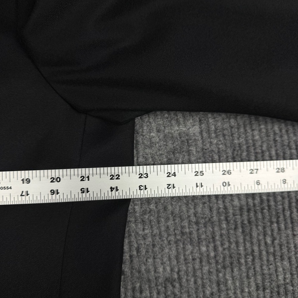 Sisley Sport Coat Blazer Mens 44R Black Wool Made Italy Quiet Luxury Tailored - Picture 9 of 12